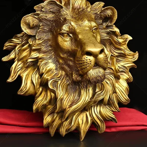 lion head wall sculpture