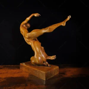 dancing couple bronze sculpture