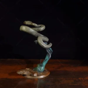 bronze snake sculpture
