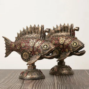 steampunk fish sculpture