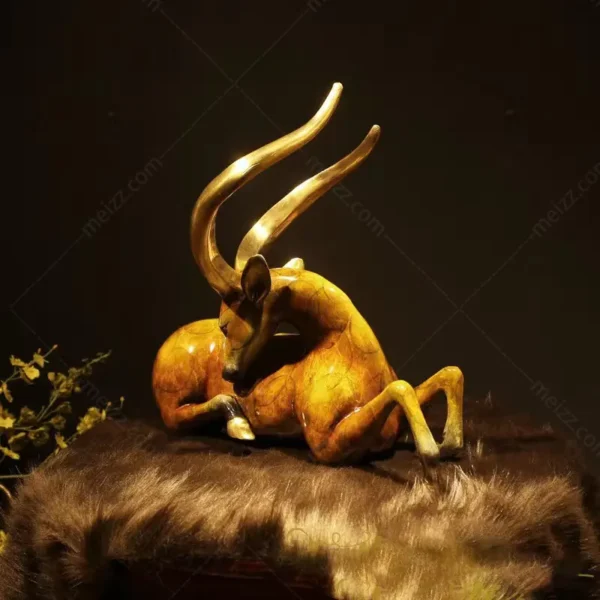sitting deer figurine