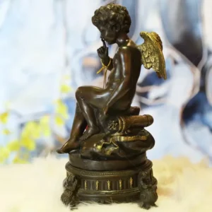 bronze cupid sculpture