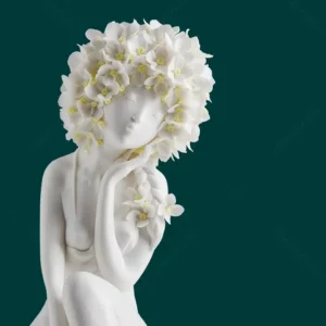 ceramic girl figurine