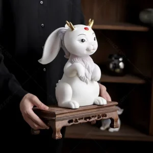 rabbit ceramic sculpture
