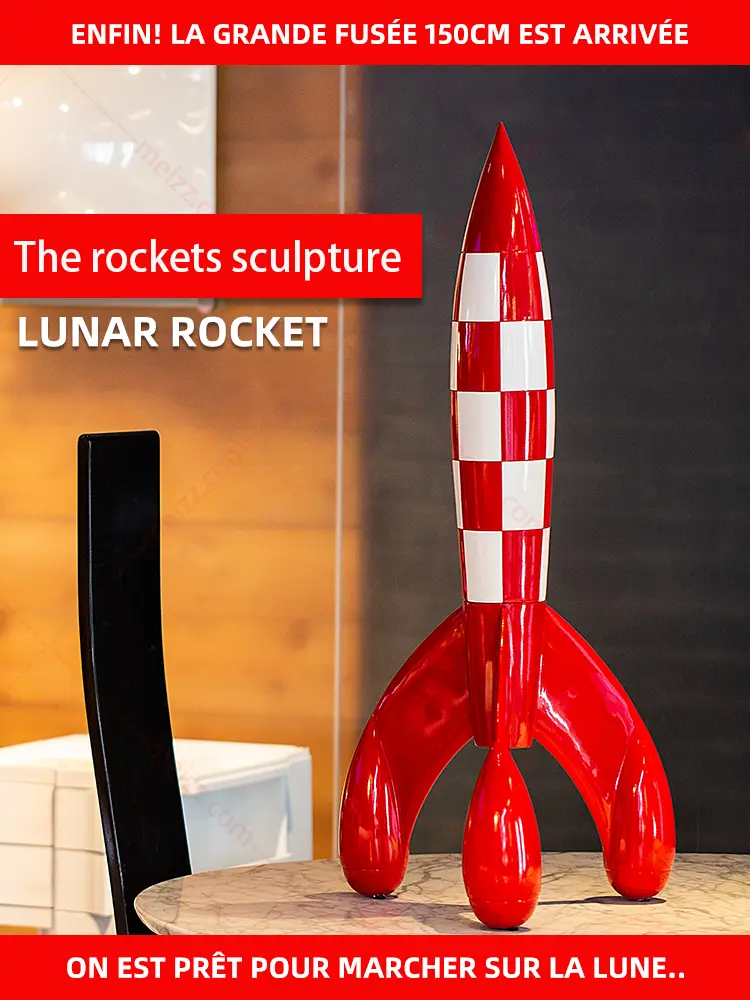 rocket ship sculpture