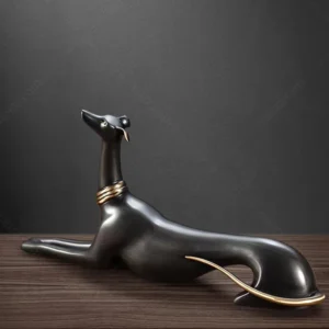 bronze greyhound sculpture