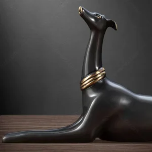 bronze greyhound sculpture