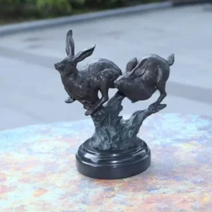 Brass Hare Statue