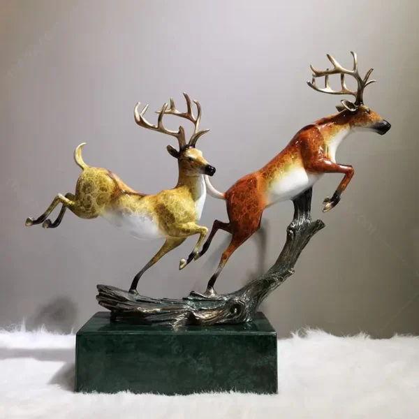 Metal Deer Figurine