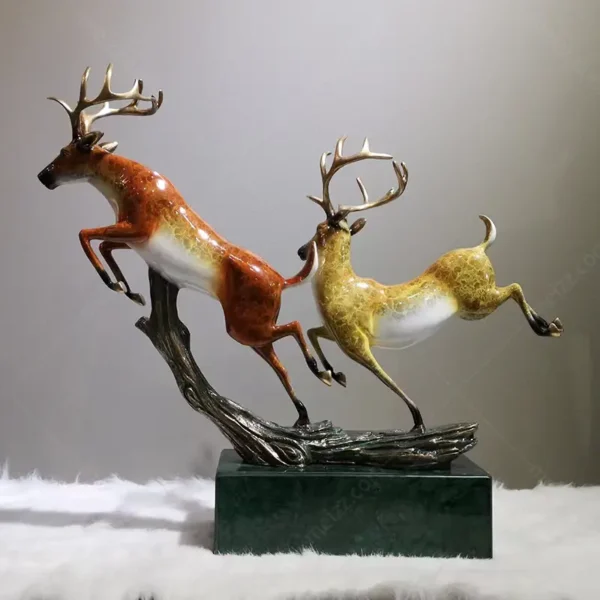 Metal Deer Figurine