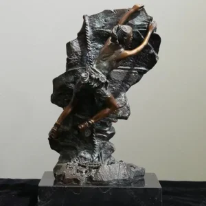 rock climbing statue
