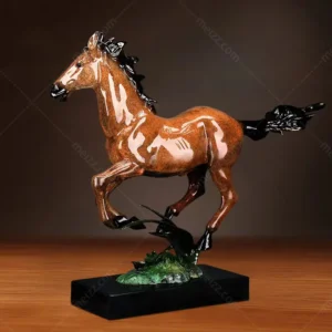 red horse sculpture