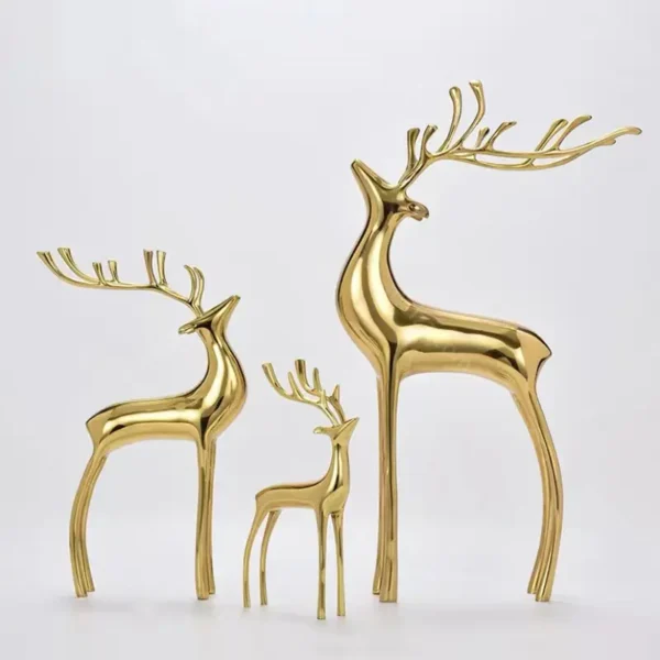 metal reindeer sculpture