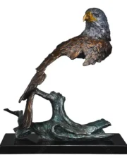 bronze eagle head