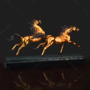 two horses sculpture