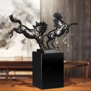 two horse statue