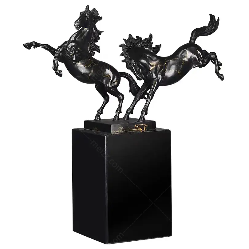 two horse statue