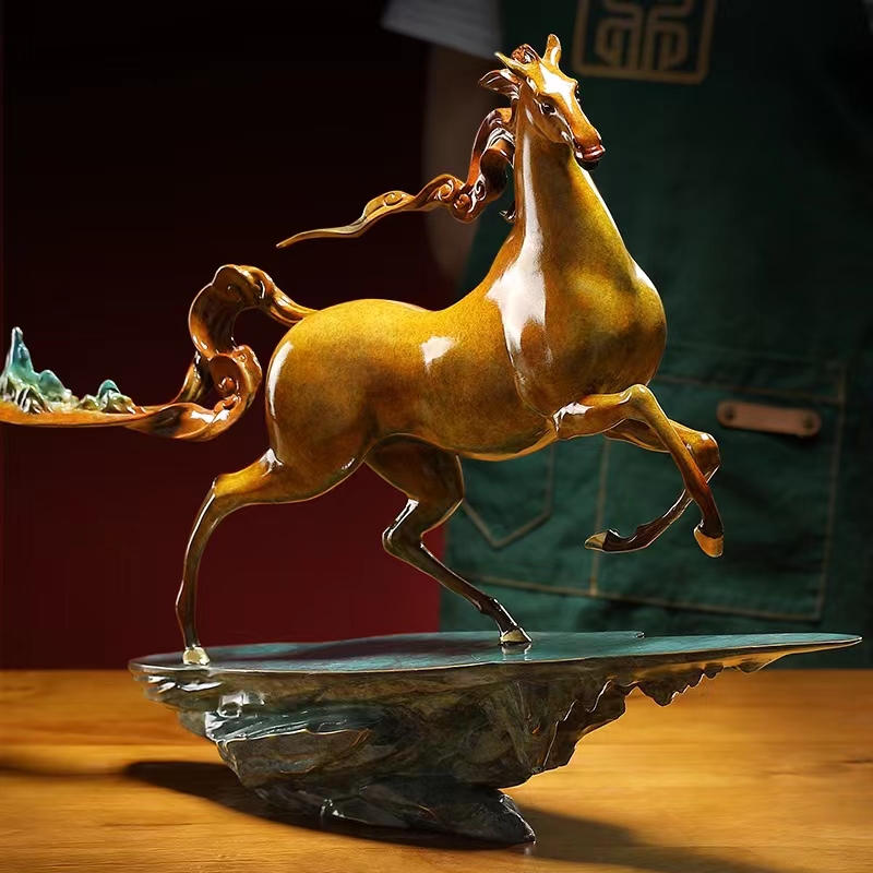 galloping horse sculpture