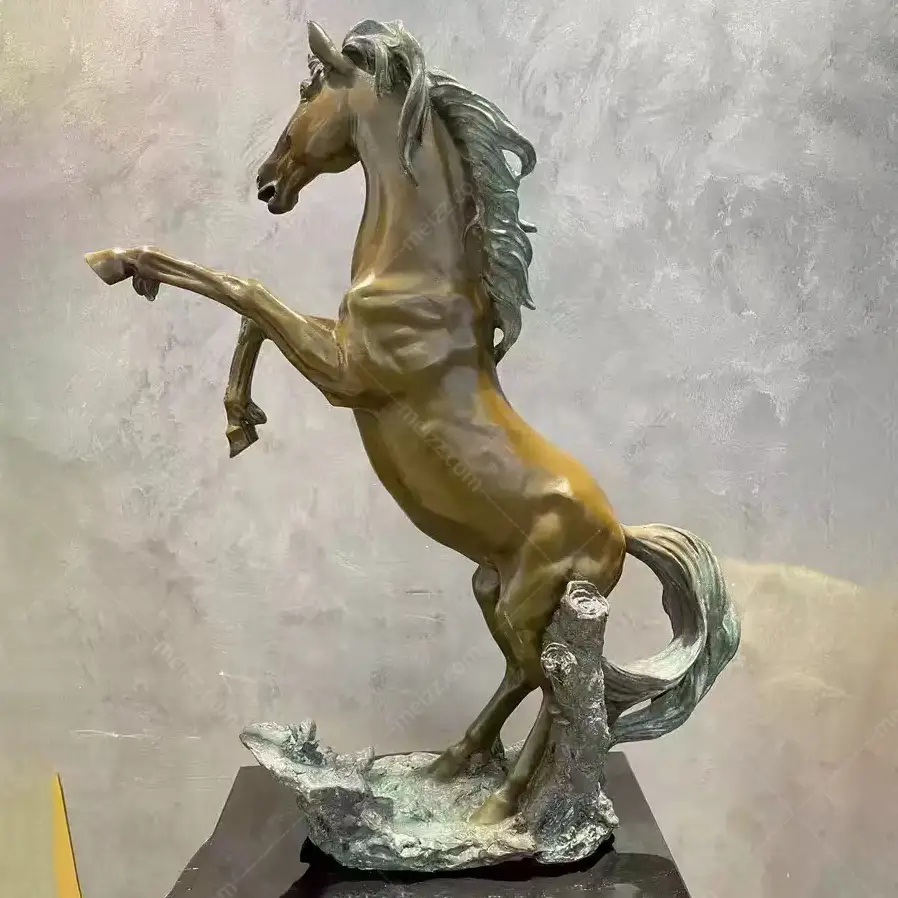 Vintage Brass Horse Statue