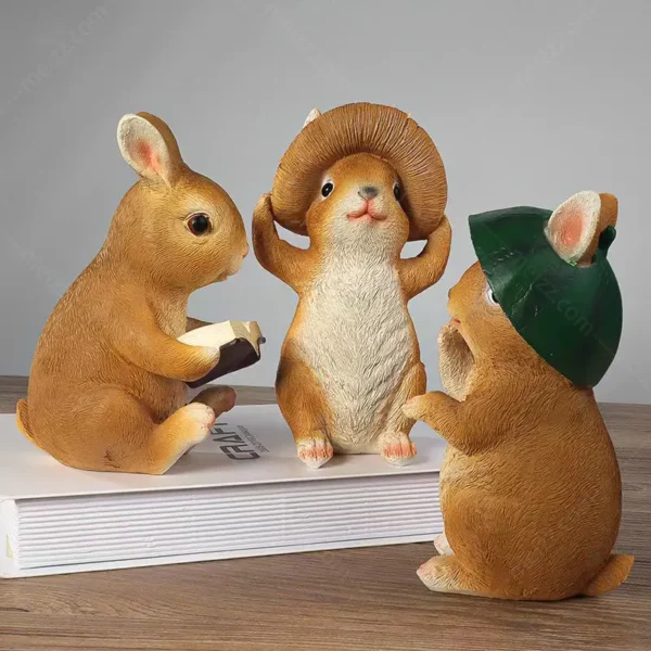 Easter Rabbit Figurines