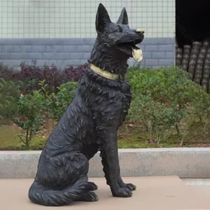 life size dog sculpture