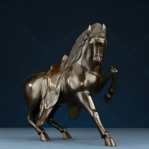 vintage brass horse statue