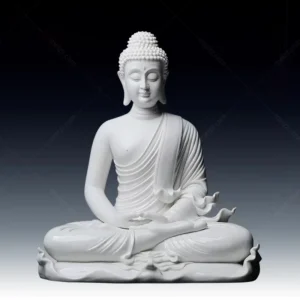 white porcelain buddha statue