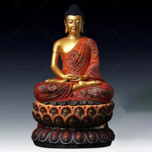 small metal buddha