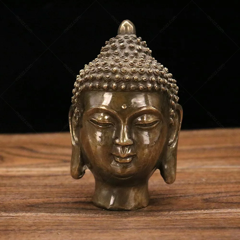 buddha head figurine