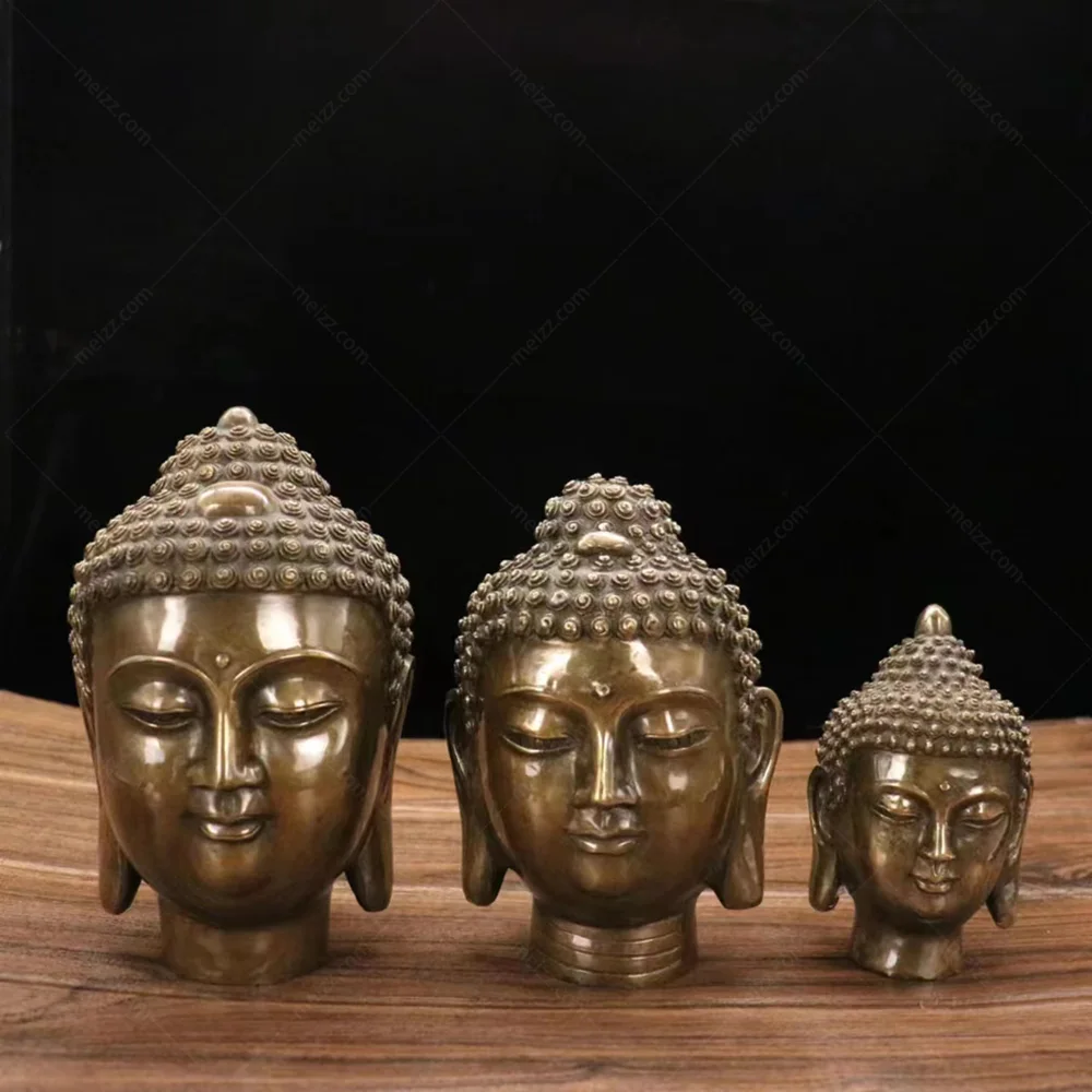 buddha head figurine