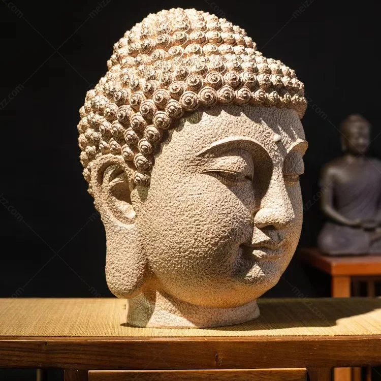 resin buddha head