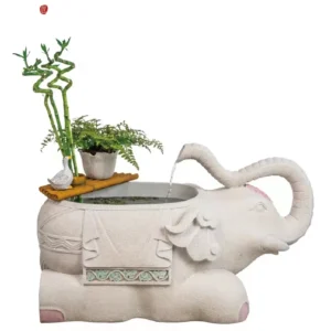 elephant outdoor water fountain