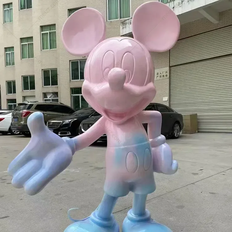pink mickey mouse statue