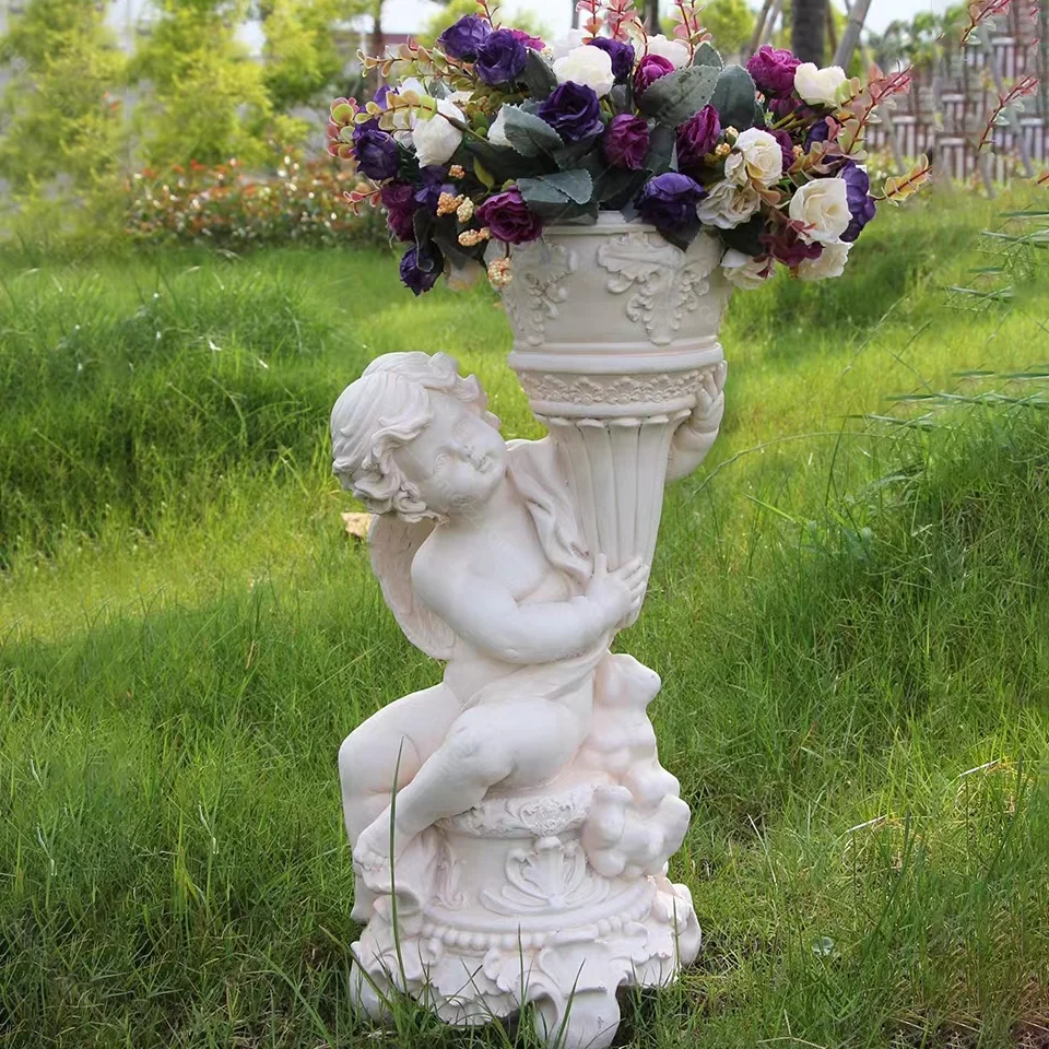 cherub flower pots