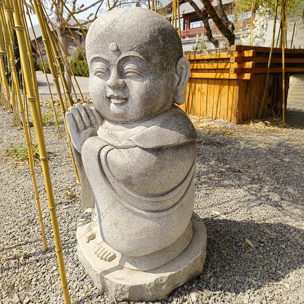 stone monk statue