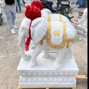 elephant statue at entrance