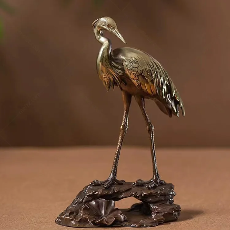 indoor crane statues