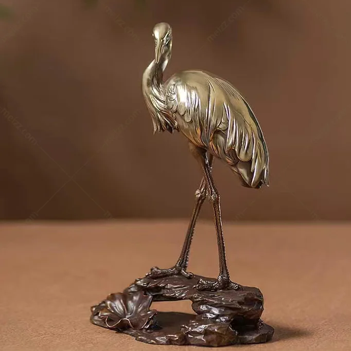 indoor crane statues