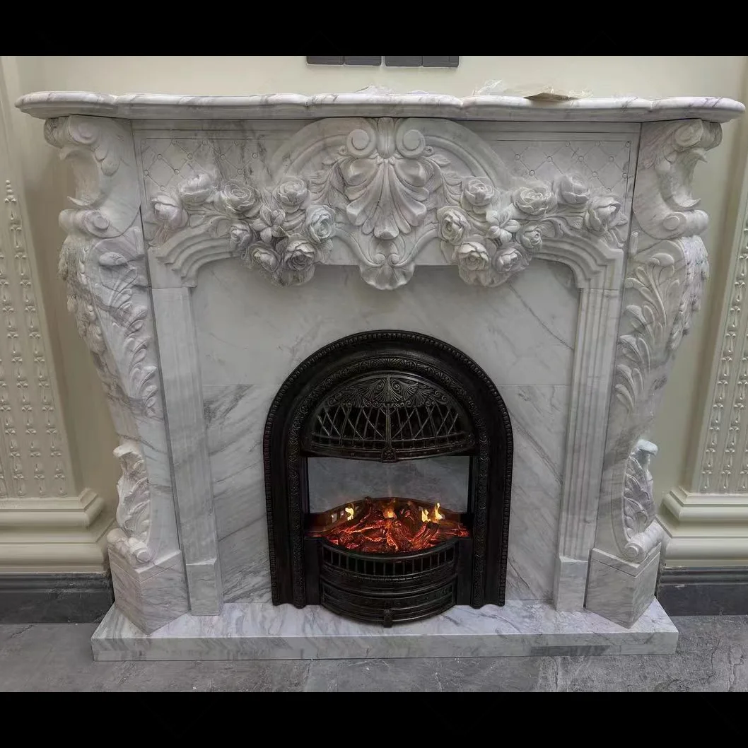 marble fireplaces with electric fires