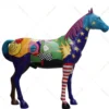 Painted Horse Sculpture