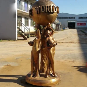 The world is yours sculpture