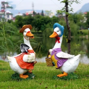 duck garden sculpture
