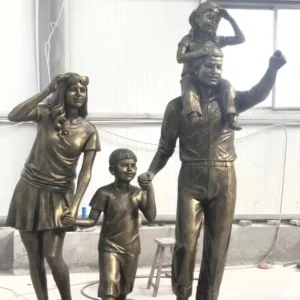 family of four statue