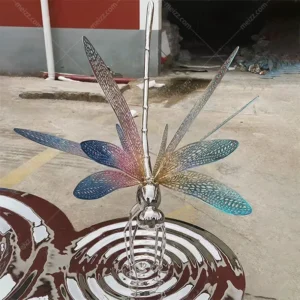 Outdoor Dragonfly Sculpture