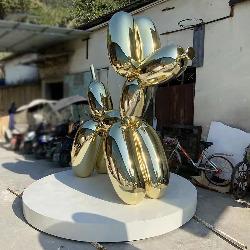 Gold Balloon Dog Sculpture