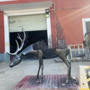 Outdoor Bronze Deer Statues
