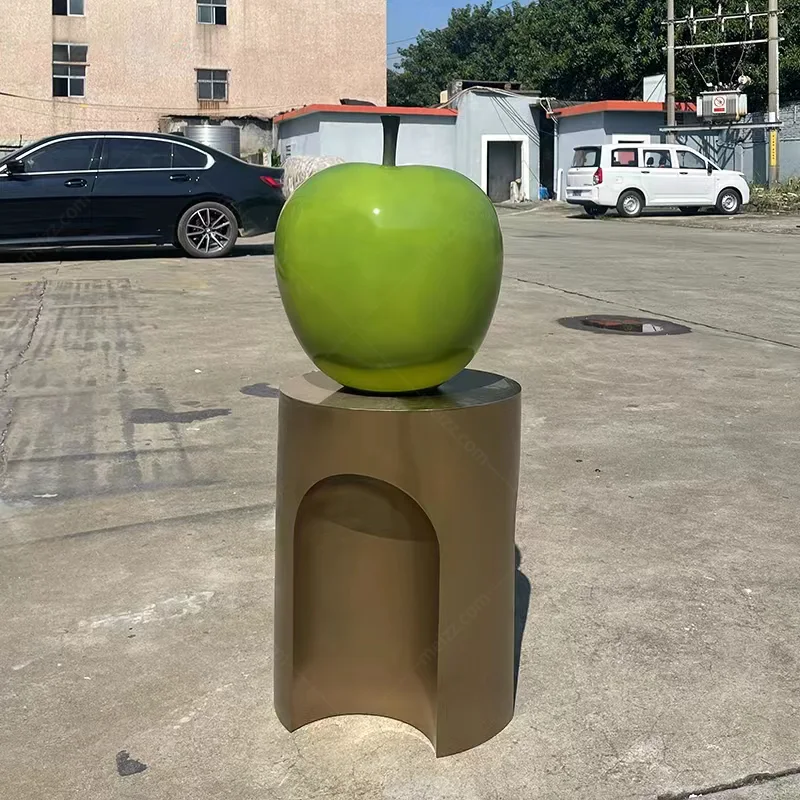 green apple sculpture