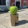 Green Apple Sculpture