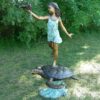 Girl on Turtle Fountain