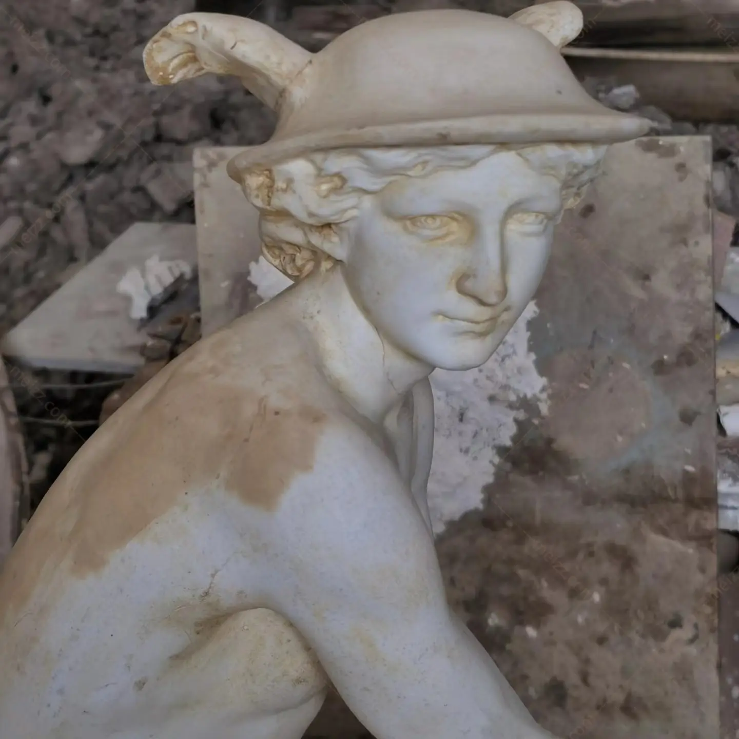 greek god hermes statue